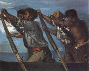 Hans von Maress Oarsmen.Study for a Fresco at the Zoological Station in Naples France oil painting artist